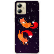 Чехол BoxFace Motorola G14 Fox-Astronauts