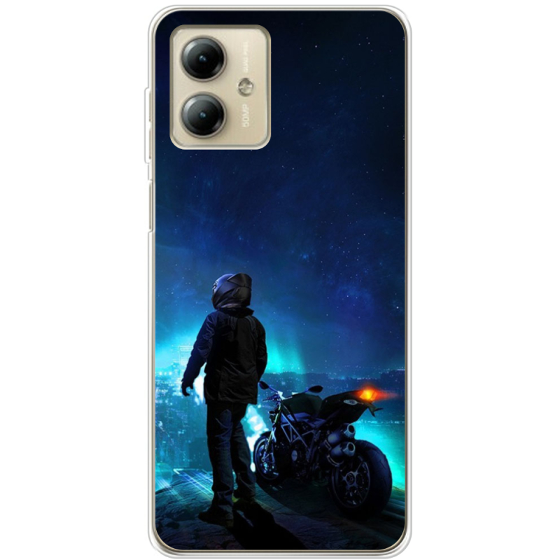 Чехол BoxFace Motorola G14 Motorcyclist