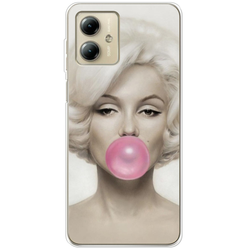 Чехол BoxFace Motorola G14 Marilyn Monroe Bubble Gum