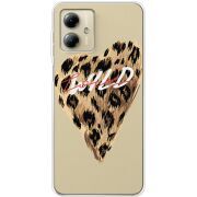 Прозрачный чехол BoxFace Motorola G14 Wild Love