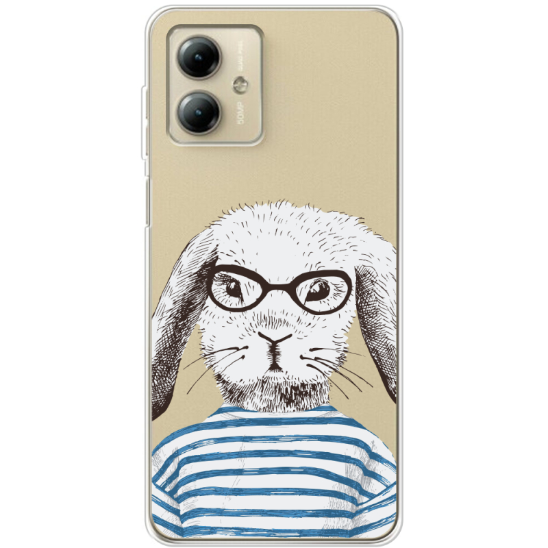 Прозрачный чехол BoxFace Motorola G14 MR. Rabbit