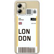 Прозрачный чехол BoxFace Motorola G14 Ticket London