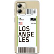 Прозрачный чехол BoxFace Motorola G14 Ticket Los Angeles