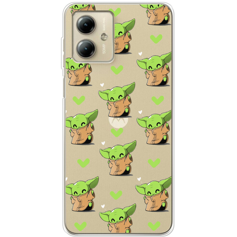 Прозрачный чехол BoxFace Motorola G14 Pattern Baby Yoda