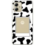 Прозрачный чехол BoxFace Motorola G14 Cow