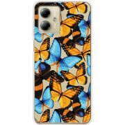 Прозрачный чехол BoxFace Motorola G14 Butterfly Morpho