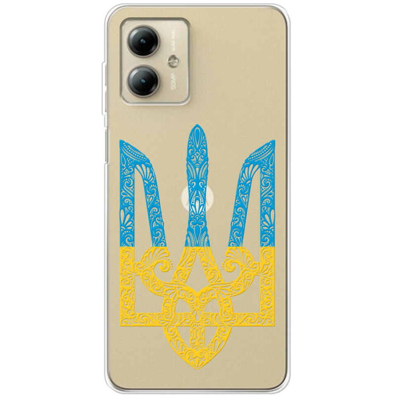 Прозрачный чехол BoxFace Motorola G14 Gold Trident