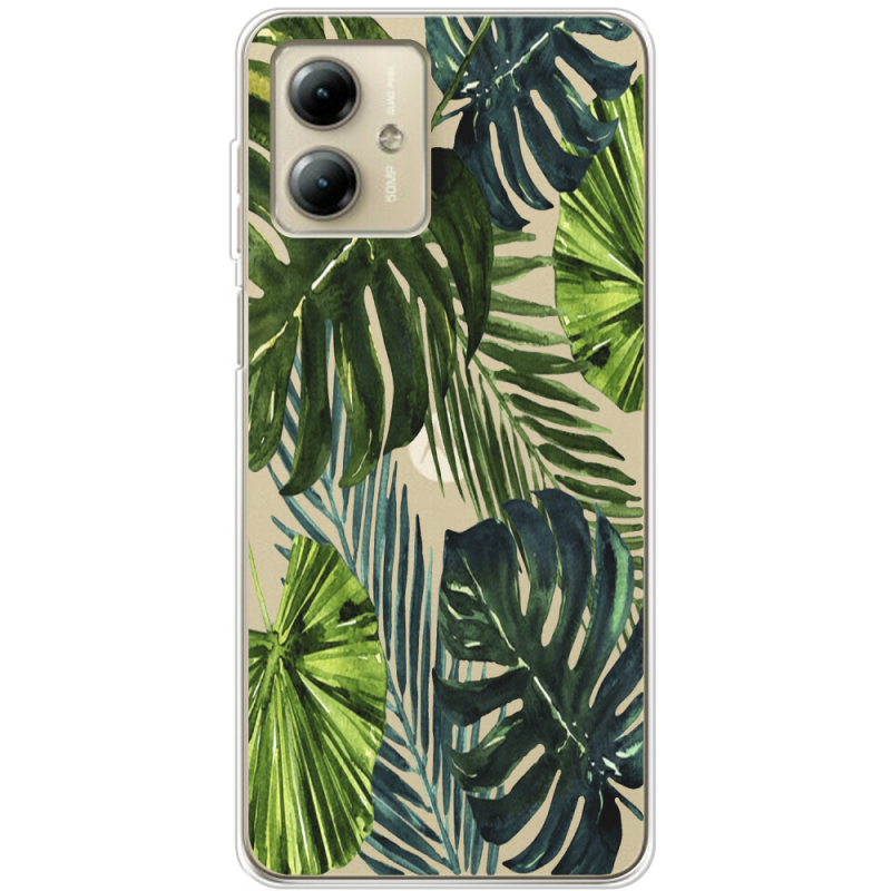 Прозрачный чехол BoxFace Motorola G14 Palm Tree