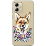 Прозрачный чехол BoxFace Motorola G14 Winking Fox