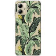 Прозрачный чехол BoxFace Motorola G14 Banana Leaves