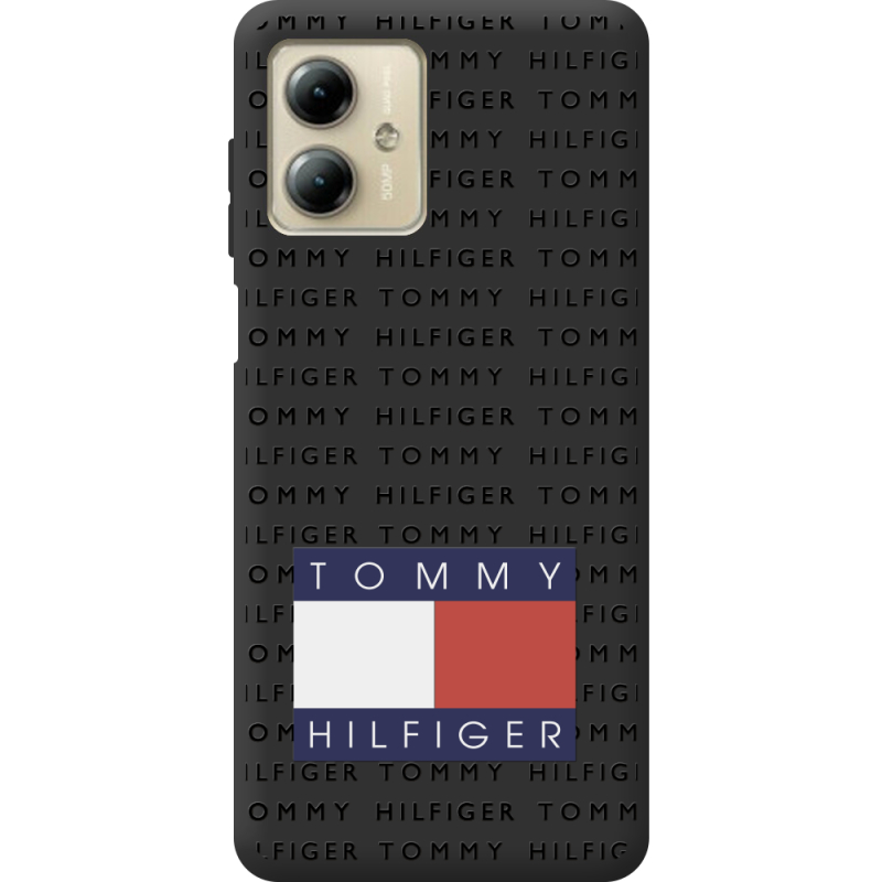 Черный чехол BoxFace Motorola G14 Tommy Print