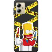 Черный чехол BoxFace Motorola G14 White Bart