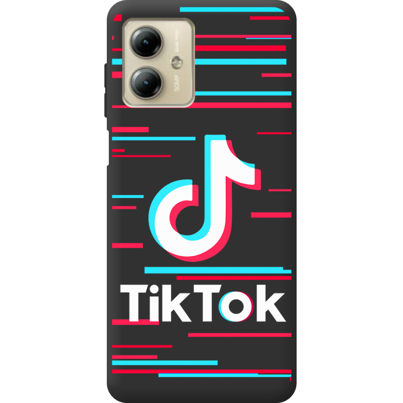 Черный чехол BoxFace Motorola G14 Tik Tok