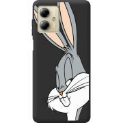 Черный чехол BoxFace Motorola G14 Lucky Rabbit