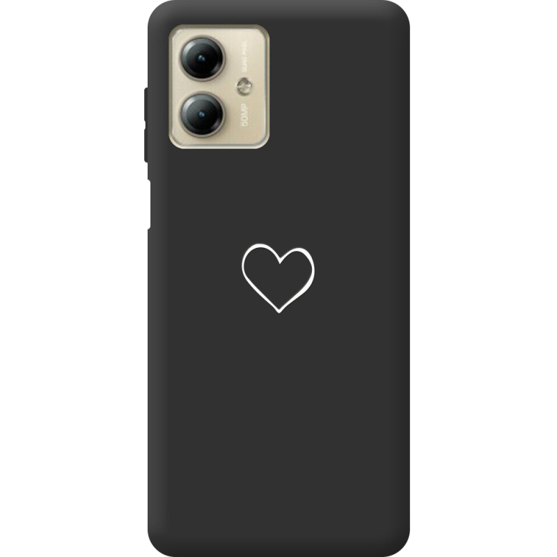 Черный чехол BoxFace Motorola G14 My Heart