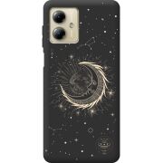 Черный чехол BoxFace Motorola G14 Moon