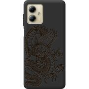 Черный чехол BoxFace Motorola G14 Chinese Dragon