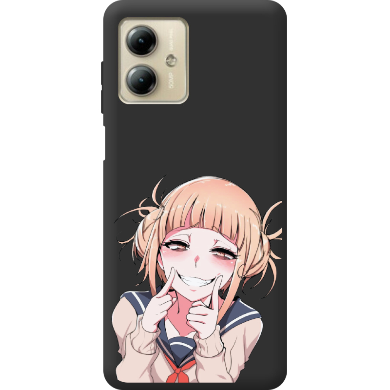 Черный чехол BoxFace Motorola G14 Himiko Toga Smile