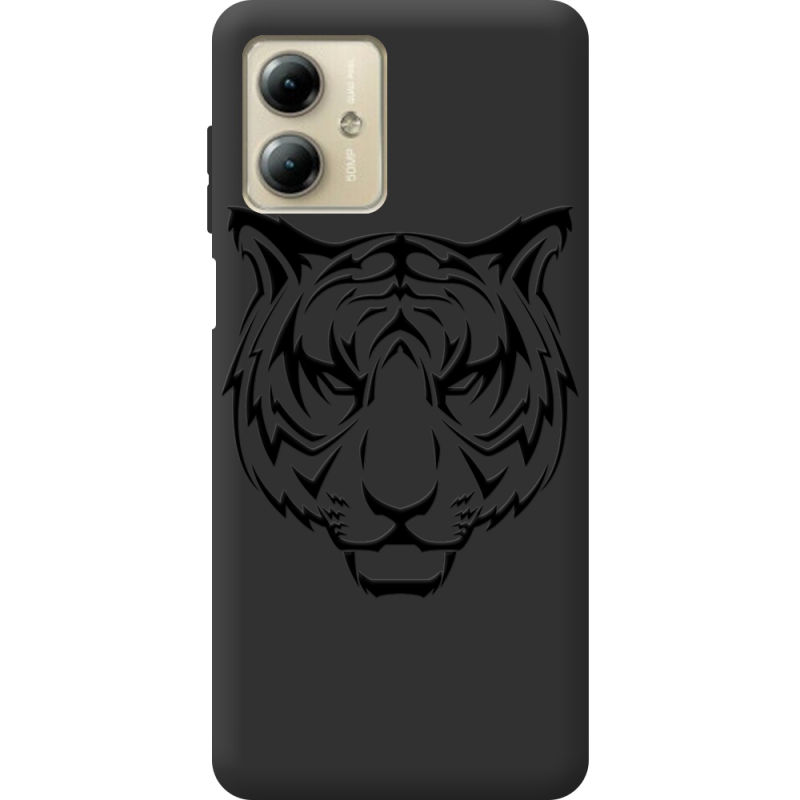 Черный чехол BoxFace Motorola G14 Tiger