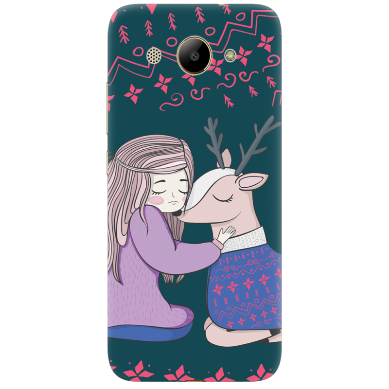 Чехол Uprint Huawei Y3 2017 Girl and deer