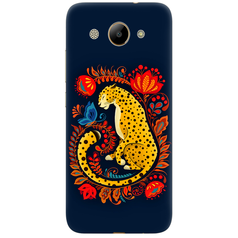 Чехол Uprint Huawei Y3 2017 Petrykivka Leopard