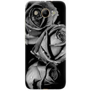 Чехол Uprint Huawei Y3 2017 Black and White Roses