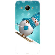 Чехол Uprint Huawei Y3 2017 Skier Snowman