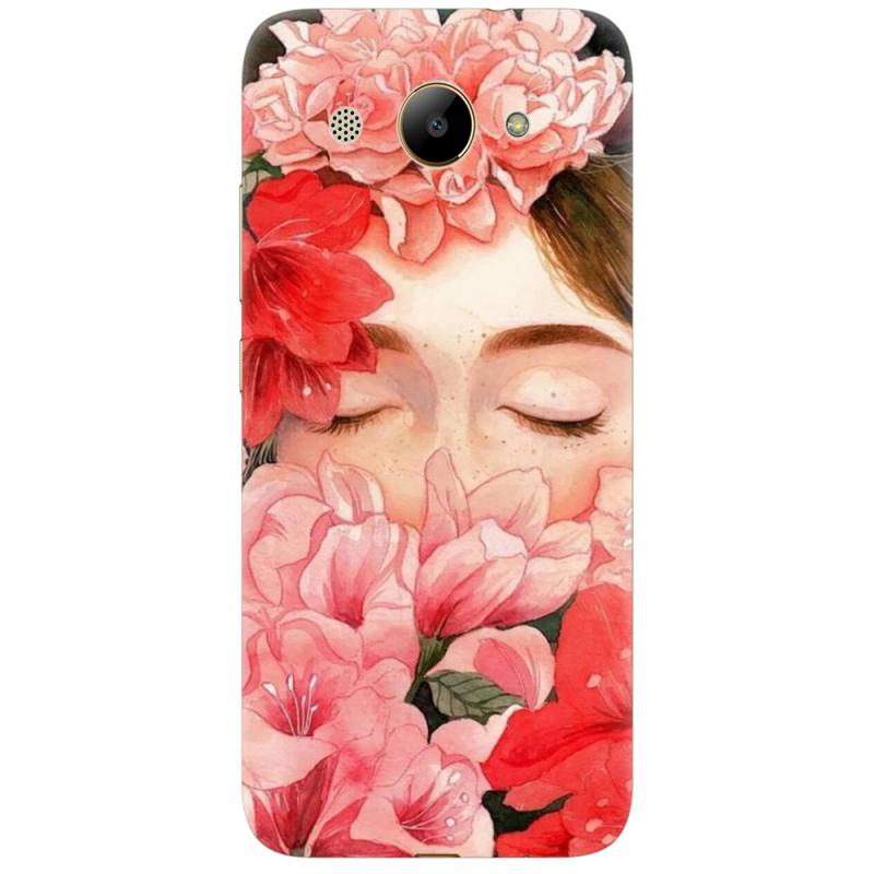 Чехол Uprint Huawei Y3 2017 Girl in Flowers