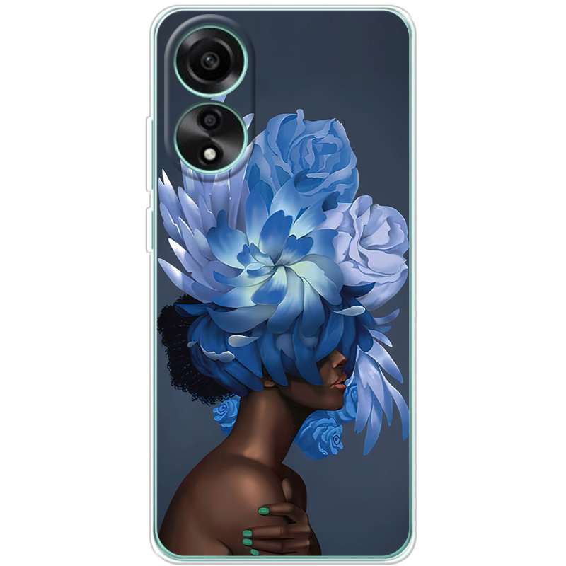 Чехол BoxFace OPPO A78 4G Exquisite Blue Flowers