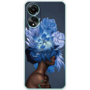 Чехол BoxFace OPPO A78 4G Exquisite Blue Flowers