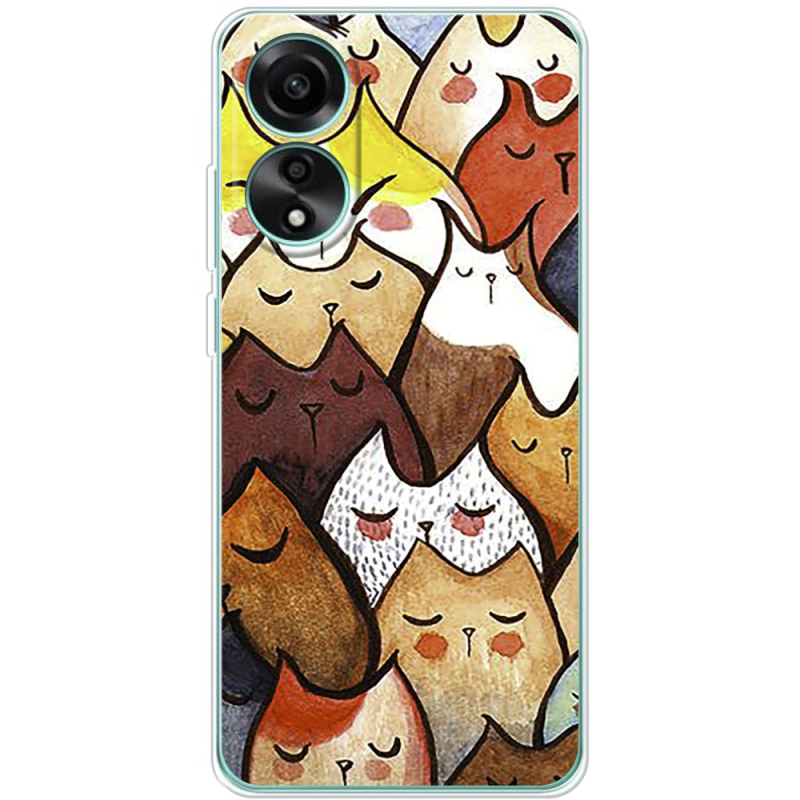 Чехол BoxFace OPPO A78 4G Sleepy Cats