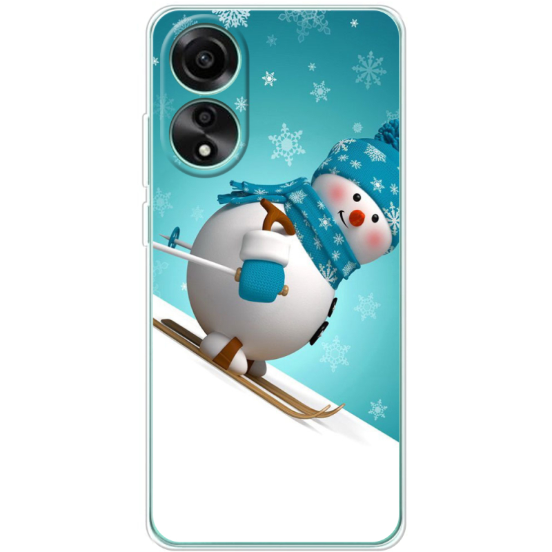 Чехол BoxFace OPPO A78 4G Skier Snowman