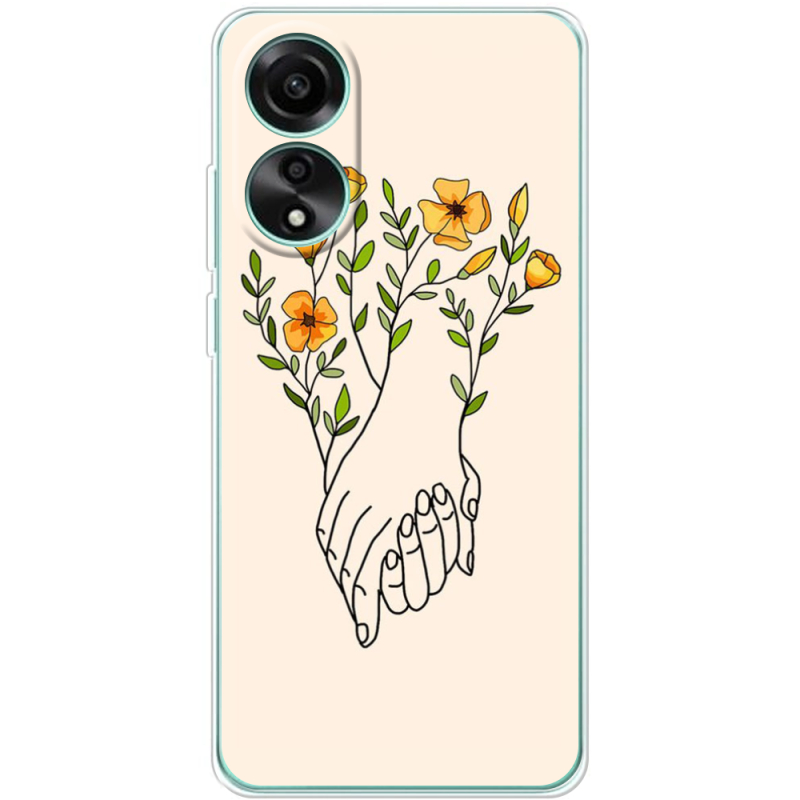 Чехол BoxFace OPPO A78 4G Flower Hands