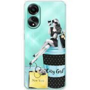 Прозрачный чехол BoxFace OPPO A78 4G City Girl