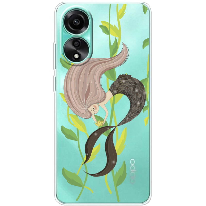 Прозрачный чехол BoxFace OPPO A78 4G Cute Mermaid