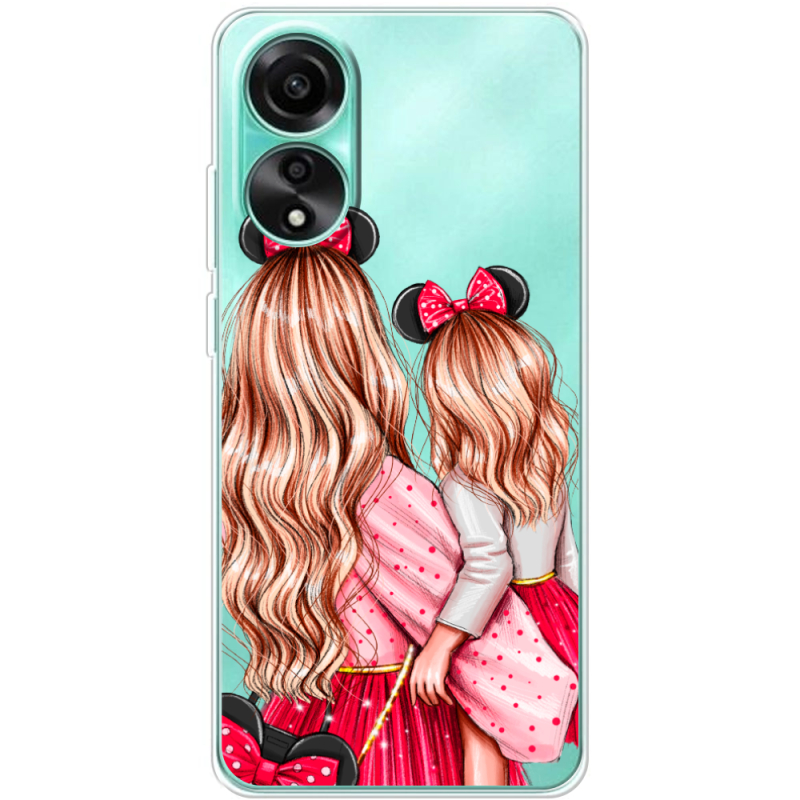 Прозрачный чехол BoxFace OPPO A78 4G Mouse Girls