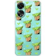 Прозрачный чехол BoxFace OPPO A78 4G Pattern Baby Yoda