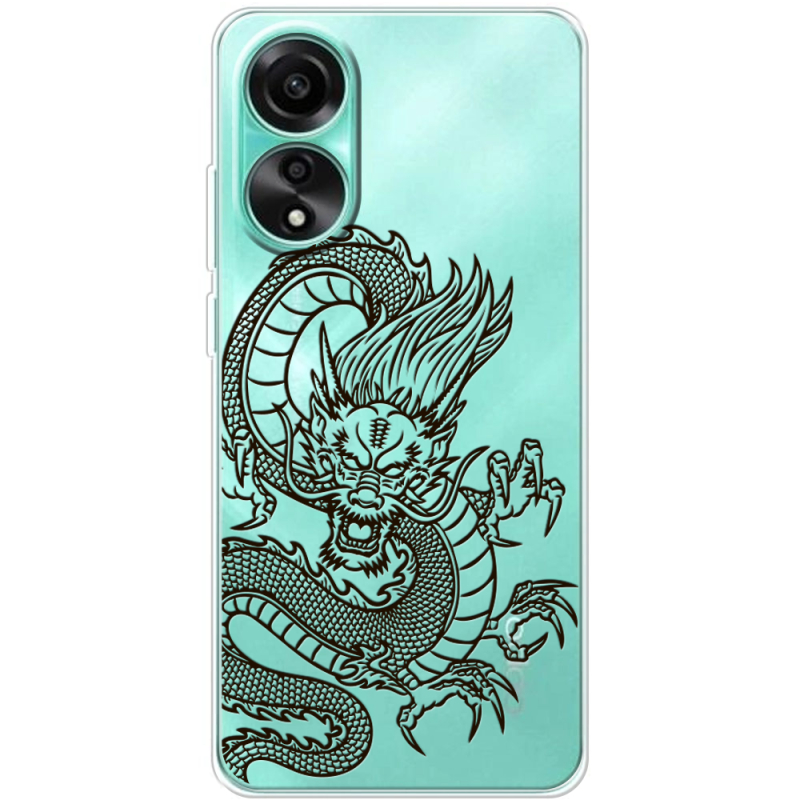 Прозрачный чехол BoxFace OPPO A78 4G Chinese Dragon