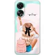 Прозрачный чехол BoxFace OPPO A78 4G Travel Girl