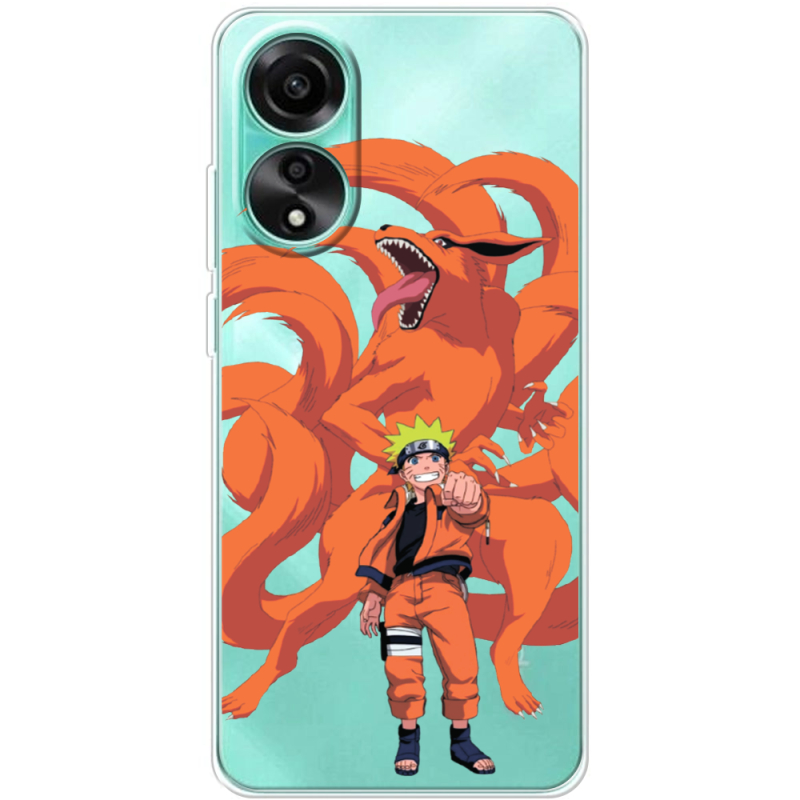 Прозрачный чехол BoxFace OPPO A78 4G Naruto and Kurama