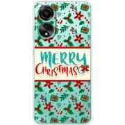 Прозрачный чехол BoxFace OPPO A78 4G Vintage Christmas Pattern