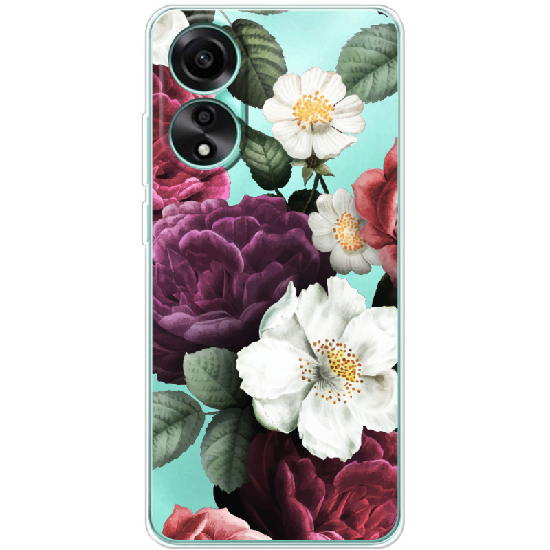 Прозрачный чехол BoxFace OPPO A78 4G Floral Dark Dreams