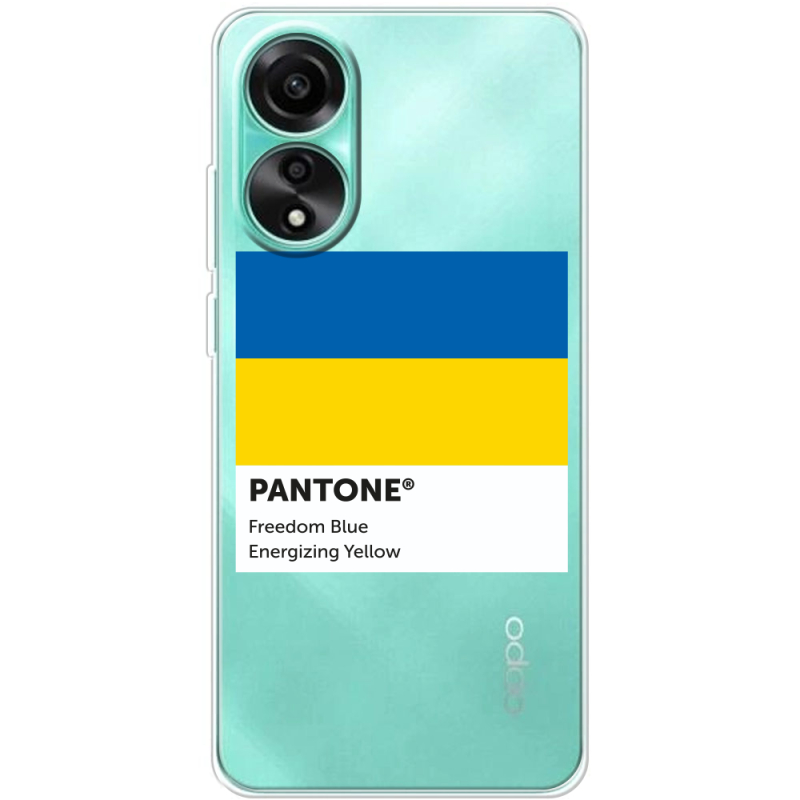 Прозрачный чехол BoxFace OPPO A78 4G Pantone вільний синій