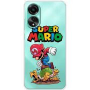 Прозрачный чехол BoxFace OPPO A78 4G Super Mario