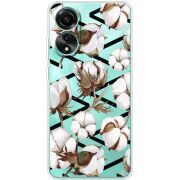 Прозрачный чехол BoxFace OPPO A78 4G Cotton flowers