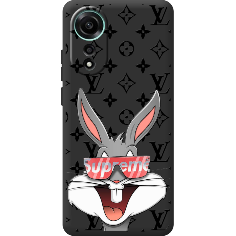 Черный чехол BoxFace OPPO A78 4G looney bunny