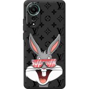 Черный чехол BoxFace OPPO A78 4G looney bunny