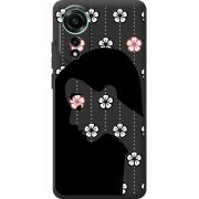 Черный чехол BoxFace OPPO A78 4G Flower Hair