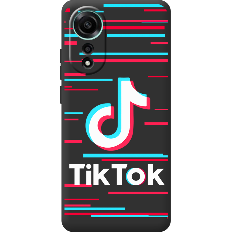 Черный чехол BoxFace OPPO A78 4G Tik Tok