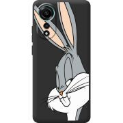 Черный чехол BoxFace OPPO A78 4G Lucky Rabbit